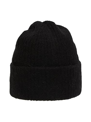 SELECTED FEMME Damska czapka z dzianiny Slfmaline Knit Beanie Noos, czarny, jeden rozmiar