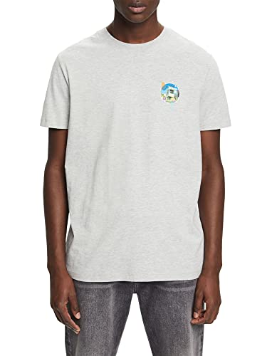 ESPRIT Koszulka męska 023EE2K324, 044/LIGHT Grey 5, XXL, 044/jasnoszary 5, XXL