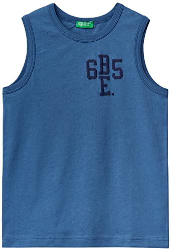 United Colors of Benetton Tank Top 3i1xch00s Dzianina, Bluette 12F, 170 cm Chłopiec, Bluette 12f