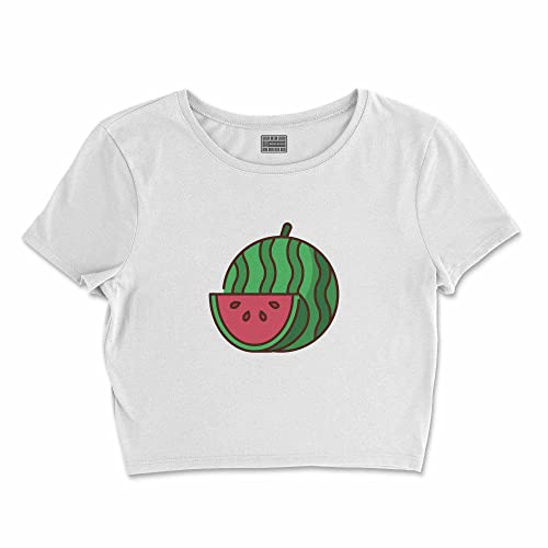 Bona Basics, Damski T-shirt basic, z nadrukiem cyfrowym, 100 bawełny, biały, swobodny, damski top, rozmiar: L, biały, L Krótki