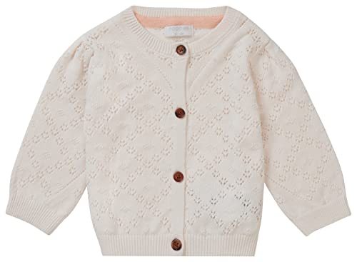 Noppies Baby Dziewczęca dziewczęca kardigan Nice Long Sleeve kurtka dzianinowa, Pristine-N021, 80, Pristine - N021, 80 cm