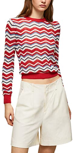 Pepe Jeans Damska koszulka bez rękawów Frida, Czerwony (Studio Red), M