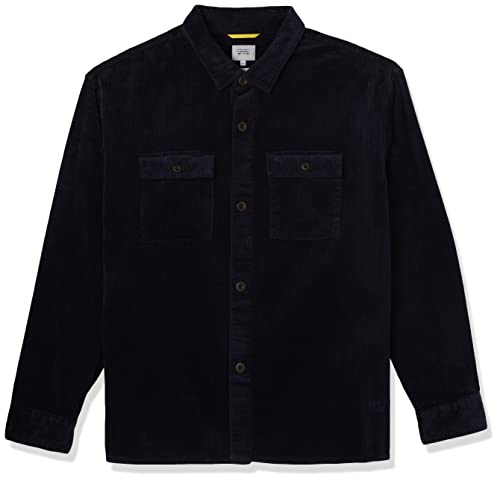 camel active Męska koszula 409134/8S44, niebieski (Night Blue), M