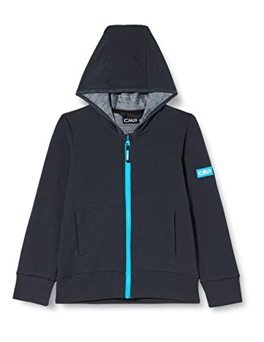 CMP Damska bluza z kapturem lekka francuska frotte, antracyt, 140