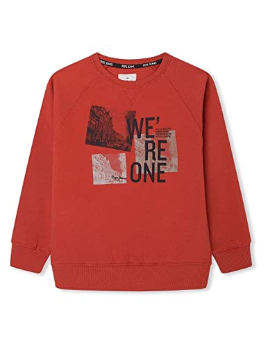Pepe Jeans Obie bluza chłopięca, Czerwony (cegła), 4 lat