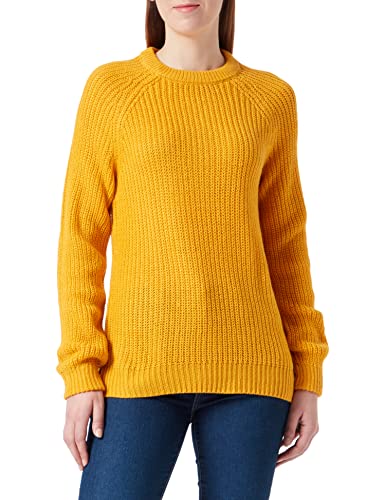 bestseller a/s Damski sweter VMLEA LS O-Neck Blouse PI NOOS Pulower, Golden Yellow, S