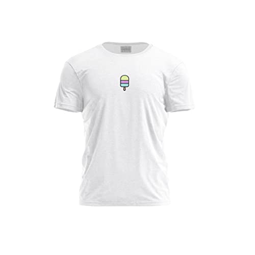 Bona Basics, Męski T-shirt z cyfrowym nadrukiem,% 100 bawełna, biały, na co dzień, męskie topy, rozmiar: XL, biały, XL