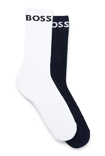 BOSS Męskie skarpetki 2P RS Sport CC Regular_Socks, ciemnoniebieskie, 43-46, Dark Blue401, 43-46