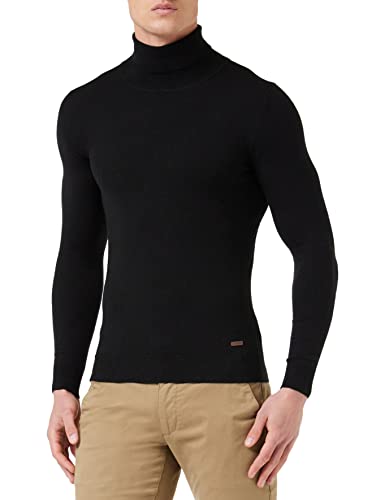 Gianni Lupo GL33500-F22 sweter męski, czarny, rozmiar M, czarny, czarny, S-4XL