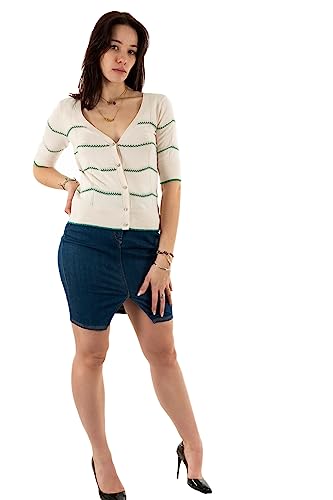 Morgan damski sweter Muce Ivory TXL, Kość słoniowa, XL