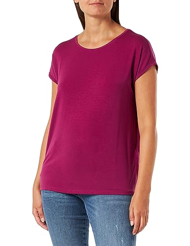 Bestseller A/S VMAVA Plain SS Top GAJRS NOOS, Boysenberry, L