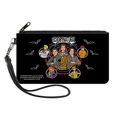 Buckle-Down - Portfel z zamkiem błyskawicznym Scooby Doo Supernatural duży damski, wielobarwny