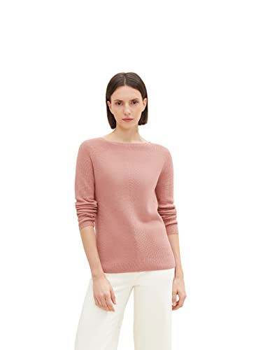 TOM TAILOR Damski sweter 1035115, 24560-Blush Rose Melange, XL