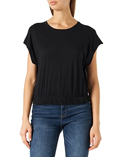 ONLY Top damski, Black/Pack:Cloud Dancer, L