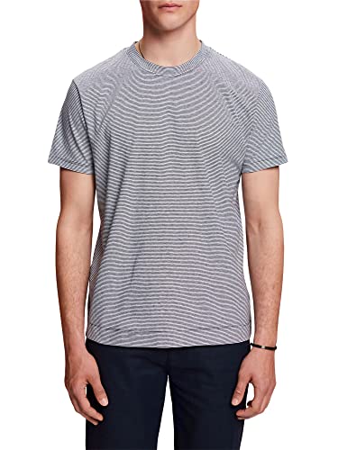 ESPRIT Collection Męski T-shirt 043EO2K304, 400/NAVY, XL, 400/granatowy., XL