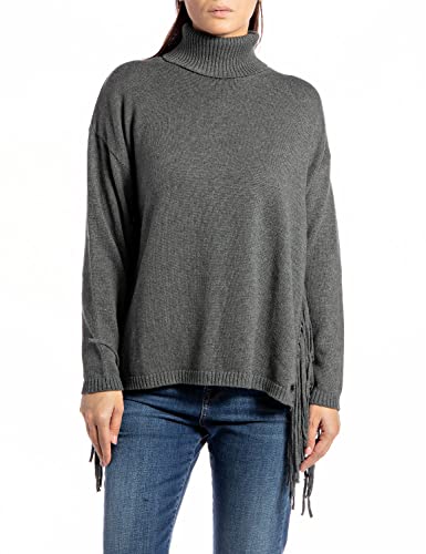 Replay Damski sweter DK1462, M08 szary melanż, M