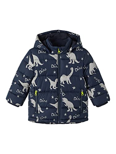 NAME IT Baby Boys NMMMOSAN kurtka odblaskowa, ciemny szafir, 80, Dark Sapphire, 80