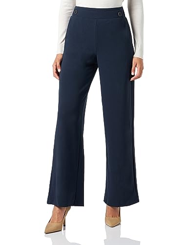 Bestseller A/S Damskie spodnie VMLIVA HR Wide Pant NOOS, granatowe marynarki, XS/34, Navy Blazer, (XS) W / 34L