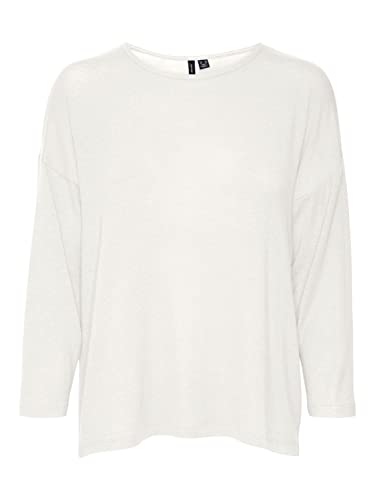 VERO MODA VMALMA 3/4 JRS Top, Snow White, L, Snow White, L