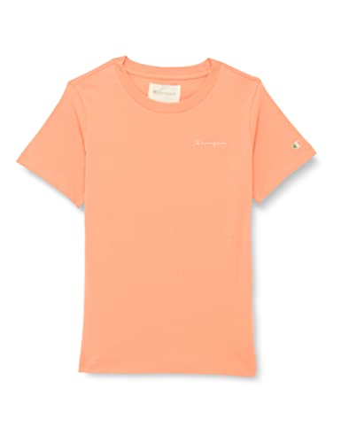 Champion Koszulka dziewczęca Eco Future Light Jersey Regular S/S, różowa brzoskwinia, 13-14 lat