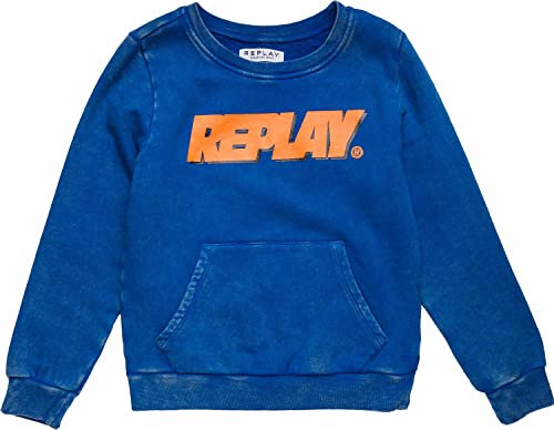 Replay Bluza chłopięca, 482 Eletric Blue, 6 lat