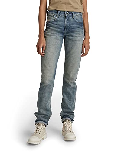 G-STAR RAW Noxer Straight Selvedge dżinsy damskie, Niebieski (Vintage Stream B454-d293), 28W / 34L