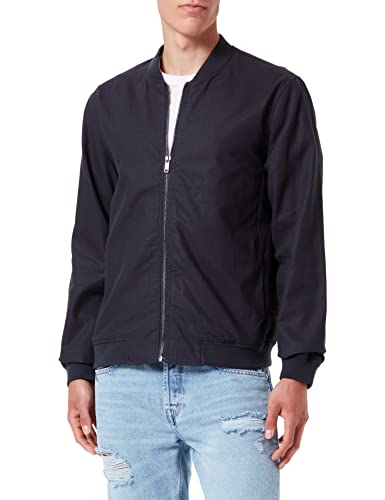 Kurtka męska Only & Sons Onsoliver Linen Bomber JKT, granatowy, XS