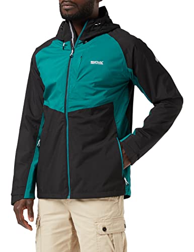 Regatta Britedale kurtka męska, Czarny/zielony pacyfik, 3XL