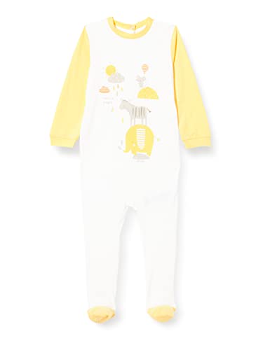 Chicco Unisex Baby Tutina Con Apertura Sul Patello zestaw piżamowy, Bianco, 0 miesi?cy