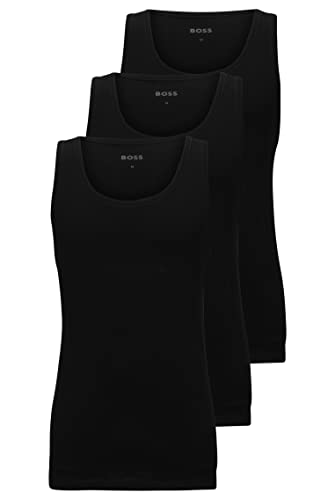 BOSS Męski tank top, czarny (Black1), S