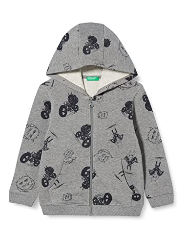 United Colors of Benetton Sweter kardigan chłopięcy, Grigio 65n, 12 miesi?cy