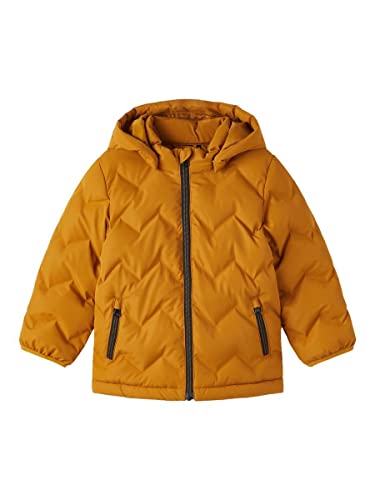 NAME IT Boy's NMMMARL Puffer Jacket Camp kurtka, Cathay Spice, 110, Cathay Spice, 110
