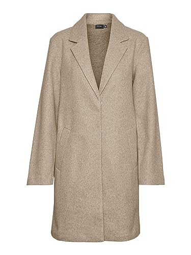 bestseller a/s Damski płaszcz VMARLETTE Coat BOOS, srebrny róż/szczegóły: melanż, S