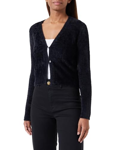 HUGO Damski kardigan Sribin Knitted, czarny (Black1), S