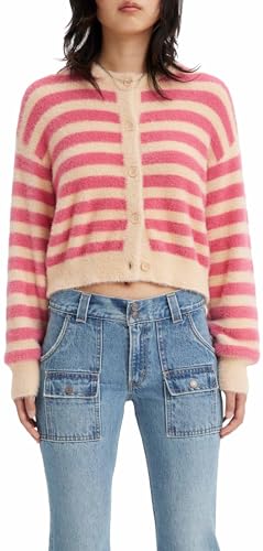 Levi's Damski sweter z kardiganem, Jenny Stripe Marzipa, XS