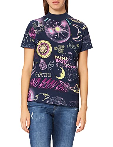 Desigual T-shirt damski Ts_Cosmos, czerwony, XL