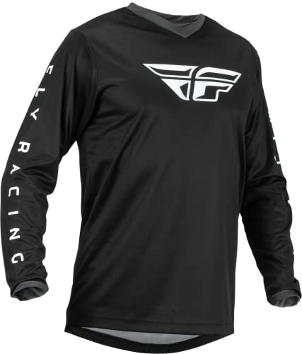 Fly Racing 2023 koszulka F-16 dla dorosłych (czarny/biały, 4XL)