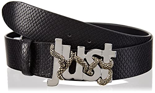 Just Cavalli Pasek męski męski, czarny, 110 cm