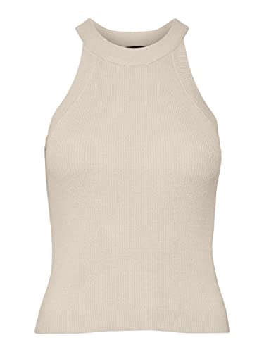 VERO MODA Women's VMGOLD Rib Tank top sweter damski, brzozowy, M, brzoza, M