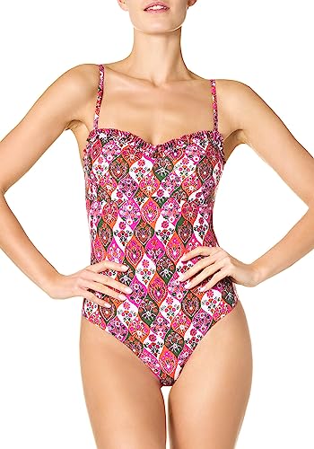 goldenpoint Damski jednoczęściowy kostium kąpielowy Summer Memories, wielokolorowa, 85B