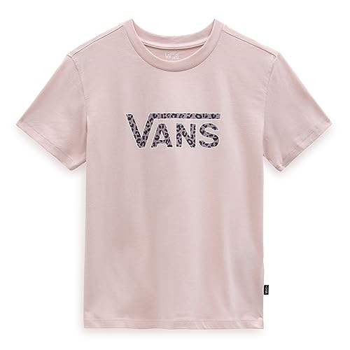 Vans Damska koszulka Drop V Cheetah SS Crew, Sepia Rose, S, Róża sepia, S