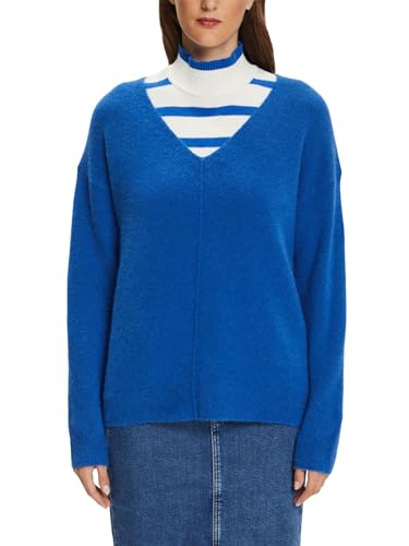 ESPRIT Sweter damski, 414/Bright Blue 5, M
