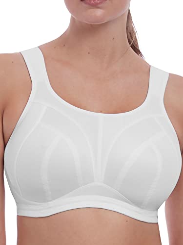 Freya Damski sportowy biustonosz Dynamic Soft Cup Converting Strap Style Wireless Bra, biały, 80J