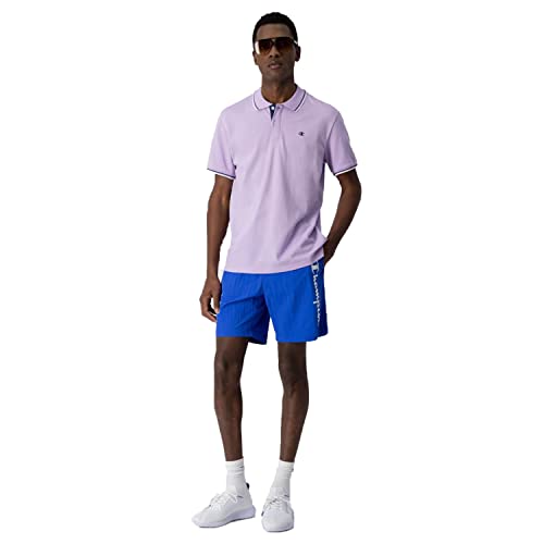 Champion Męska koszulka polo Legacy Light Cotton Pique C-Logo Shirt, Lawenda, L