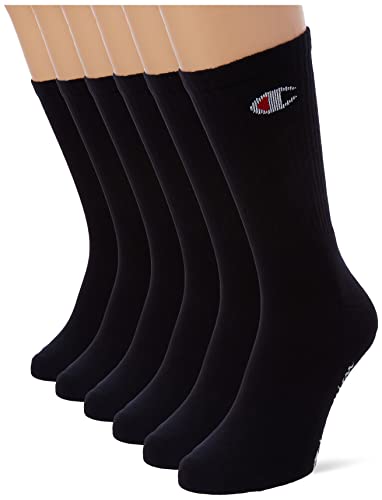 Champion Unisex Core 6pp Crew stopki, czarny, 43-46 EU