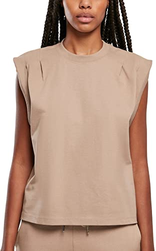 Urban Classics Damski top z bawełny ekologicznej z grubego materiału, o luźnym kroju, dostępny w wielu kolorach, rozmiary XS-5XL, Softtaupe, L