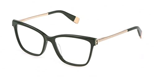 Furla Damskie okulary przeciwsłoneczne Vfu631, Shiny Full Green, 70, Shiny Full Green
