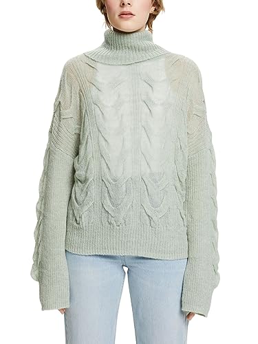 ESPRIT Sweter damski, 394/Light Aqua Green 5, XS