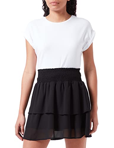 ONLY Damska spódnica Onlann Star warstwowa SMOCK Noos Ptm, Czarny, S