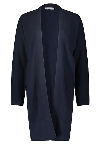 Betty & Co Damski kardigan z dzianiny z dekoltem w serek, niebieski, 36